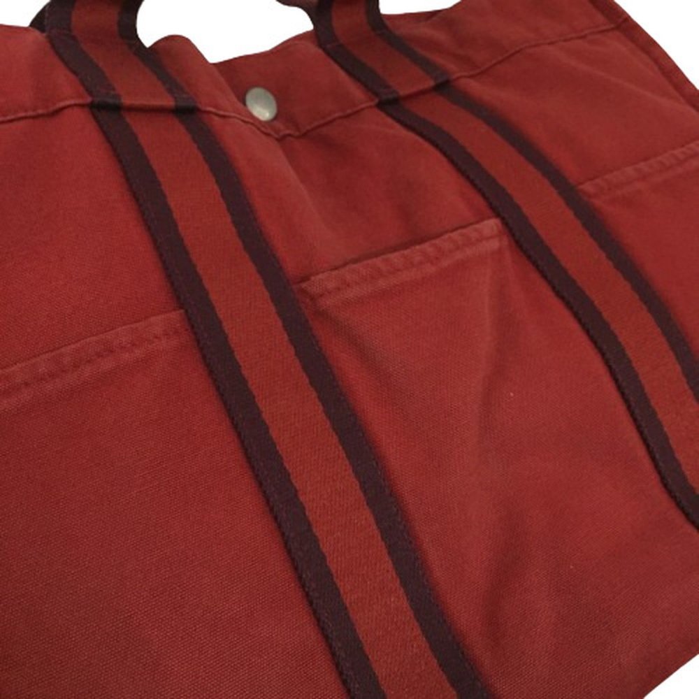 HERMES Four Toe Tote MM Bag Men's Women's Bordeaux - Picture 5 of 9